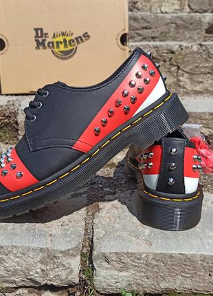 Туфли dr.martens 1461 stud black and red + white 
(art.25662001) оригинал!7 фото