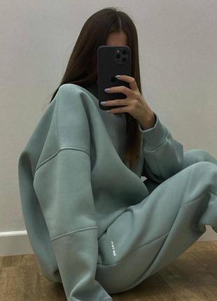 Теплий оверсайз oversize костюм