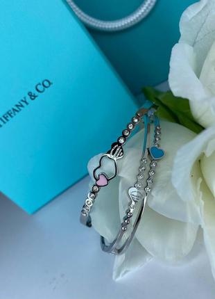 Браслет сердечка в стилі tiffany 💎💎💎2 фото