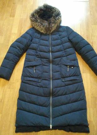 Пуховик длинный женский