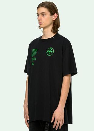 Чёрная футболка off white golden ratio3 фото