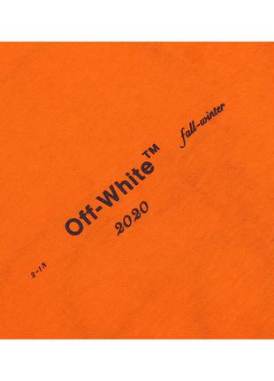 Оранжевая футболка off white7 фото