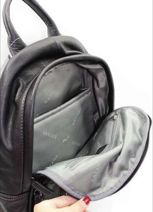 Рюкзак катана мужской кожаный женский франция5 фото