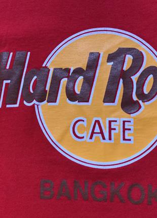 Мужская винтажная хлопковая футболка с принтом hard rock cafe bangkok4 фото