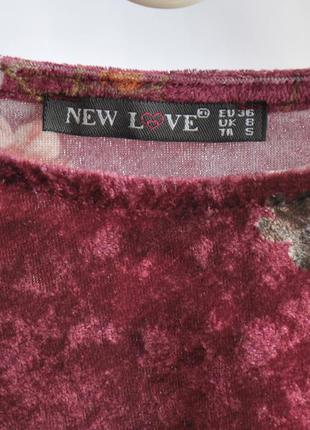 Топ блуза бархатная цветочная цветы бордовая винная красная рукава клеш кофта лонгслив рубашка свитер5 фото