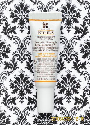 Мощная сыворотка kiehl's против морщин и темных кругов вокруг глаз kiehls eye serum kiehl’s 3 мл