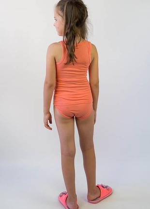 Комплект нижнего белья для девочки майка и трусики хлопок2 фото