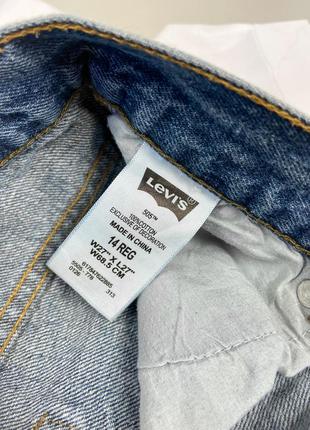 Джинсовые шорты с необработанным низом идеального джинсового цвета 505 regular levis6 фото