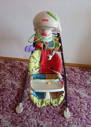 Продам заколисуючий центр, колиску-гойдалку зоопарк fisher price.