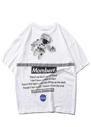 Белая футболка mombert nasa