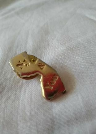 Nj&you. винтажная брошь пин в золотом цвете