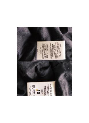 Курточка жакет пиджак кожа, черный, аппликация, укороченная topshop,p.m,s,10,38,369 фото