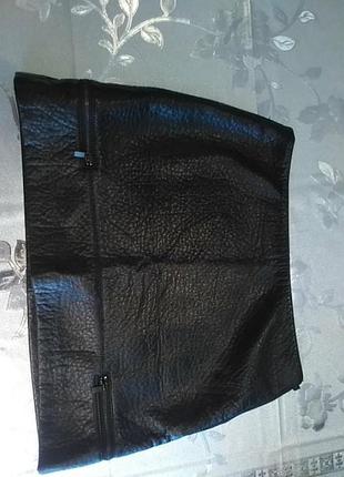 Еко кожаная юбочка