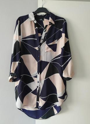 Шифоновая удлинённая блуза wallis