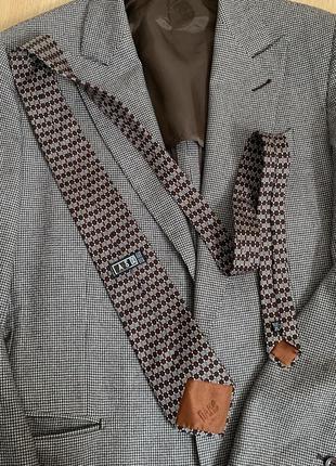 Daks monogram silk tie краватка шовк