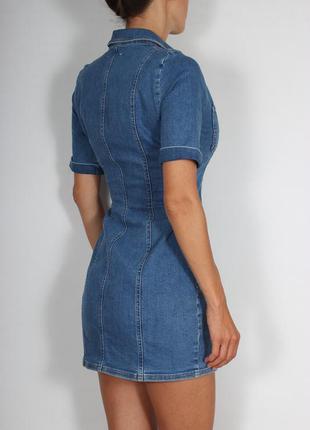 Платье джинсовое zara 5