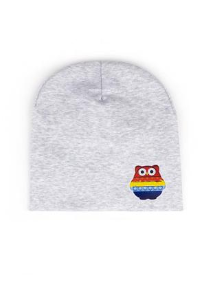 Шапка поп совушка шапочка з логотипом популярної іграшки поп іт