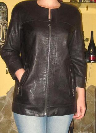Кожаная куртка fabio monti,раз м ,натуральная мягенькая кожа