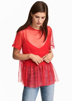 Распродажа очень красивый шикарный топ сетка h&m