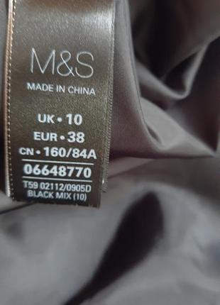 Чорно - біла приталена сукня m&s5 фото