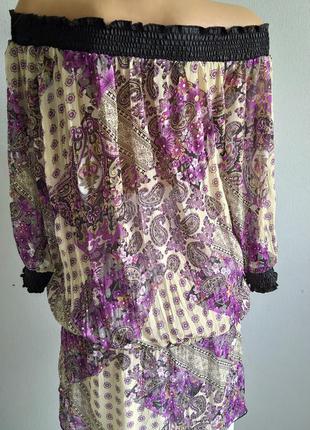Туника, длинная блуза. вискоза+натуральный шелк.2 фото