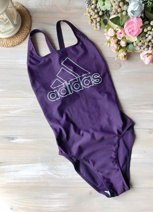 Неймовірно красивий фіолетовий спортивний купальник adidas infinitex