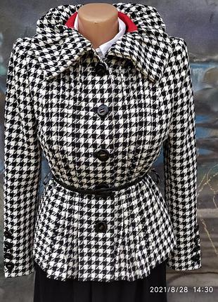 Пиджак шерсть премиум бренда,гусиная лапка,maria grazia severi,дизайнерский