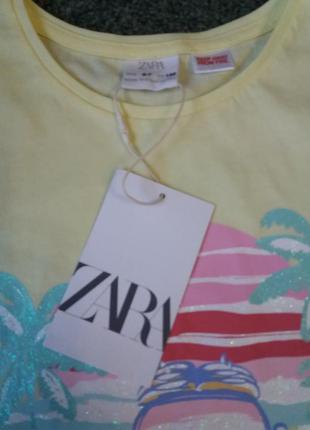 Zara новый комплект, пижама на девочку 6-7 лет