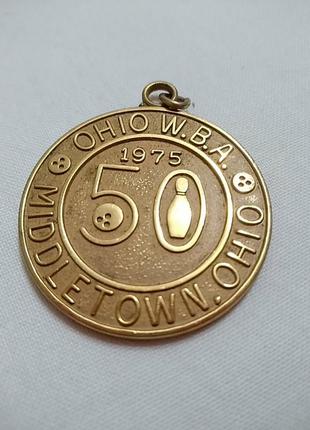 Ohio w.b.a. middletown.ohio. 1975. сувенирная медаль, подвеска, кулон2 фото
