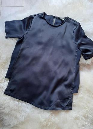 💖💙💚 необычная оригинальная блузка красивого тёмно-серого цвета1 фото
