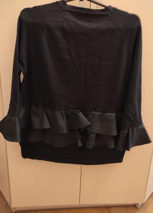 Оригинальная кофта блуза с воланами4 фото