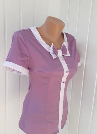 Нежная сиреневая блузочка