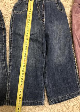 Джинсы, брюки велюровые на рост 81-86 см7 фото