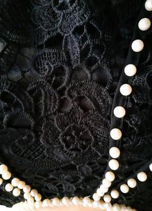 Женское шикарное летнее длинное черное шифоновое платье. кружевное платье в пол,10 фото