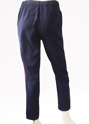 Зауженные брюки с высокой посадкой с лампасами бренда h&m5 фото