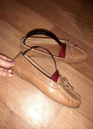 Натуральные кожаные( верх и середина) туфли мокасины roberto santi active! размер 38