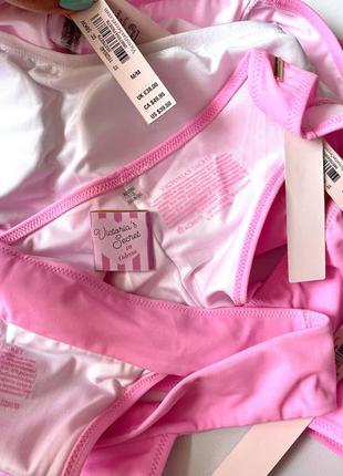 Розовый купальник victoria’s secret с топом5 фото