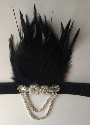 Пов'язка на голову в стилі гетсбі2 фото