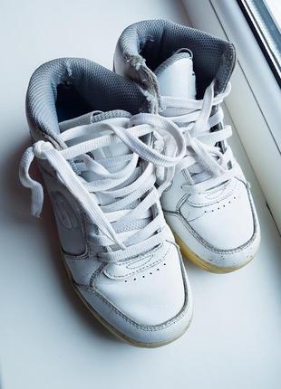 Кроссовки хайтопы skechers кожа