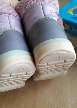 Зимние ботинки сапожки для девочки котофей кожа на цигейке размер 228 фото