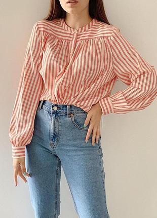 Блуза сорочка в смужку zara