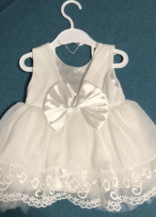 Сукня дитяче для хрестин ошатне , на 3-6 міс2 фото