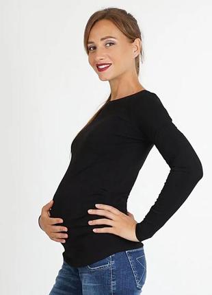 Джемпер для вагітних, майбутніх мам чорний (джемпер для беременных черный)4 фото