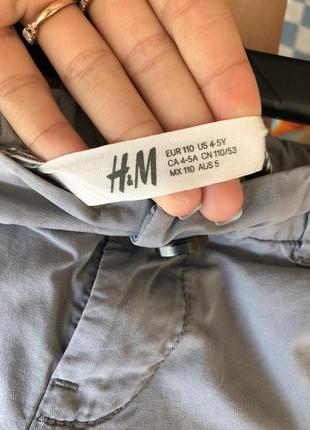 Фирменные серые шорты ha&m на 4-5 лет2 фото