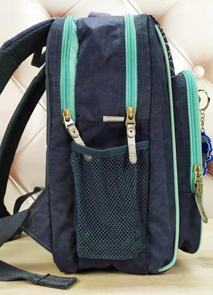 Рюкзак школьный для девочки с феей bagland серого цвета.2 фото