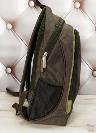 Рюкзак школьный для мальчика bagland ураган 20 л. хаки-оливка.8 фото