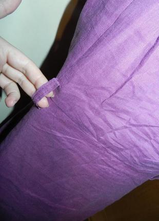 Льняной,лён сарафан-платье и жакет,льняной костюм,mexx, 2 в 1, сиреневого цвета,большой размер7 фото