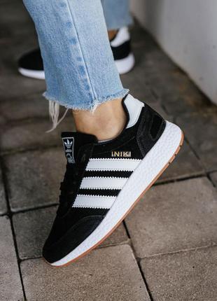 Кросівки adidas iniki black/white кроссовки