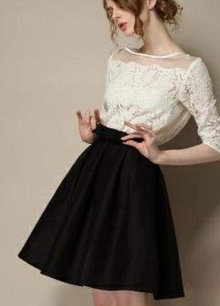 Школьная черная юбка