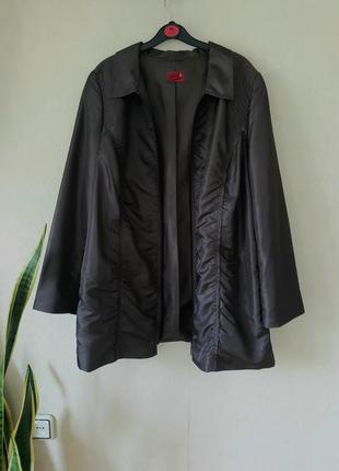 Новая облегченная удлиненная курточка плащ ветровка samoon 24 uk1 фото
